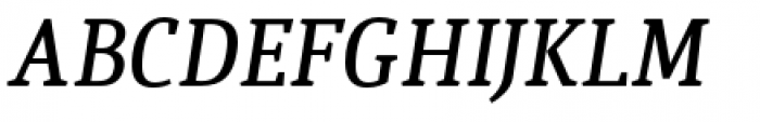 Quiroga Serif Pro Demi Bold Italic Font UPPERCASE