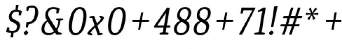 Quiroga Serif Pro Italic Font OTHER CHARS