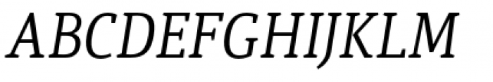 Quiroga Serif Pro Italic Font UPPERCASE