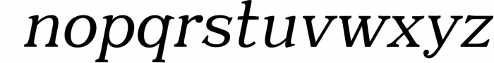 Quantik Elegant Contemporary Serif 2 Font LOWERCASE
