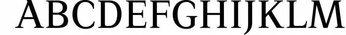 Quatera Serif Family Font UPPERCASE