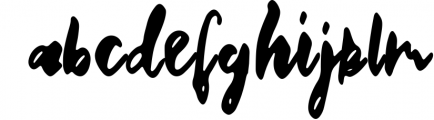 Quimbro | Handwritten brush font Font LOWERCASE