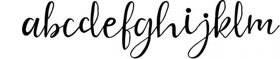 Quince Script Font LOWERCASE