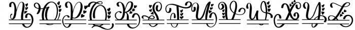 queensa monogram Font UPPERCASE