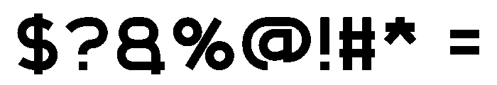 QUICK-ZIP Font OTHER CHARS