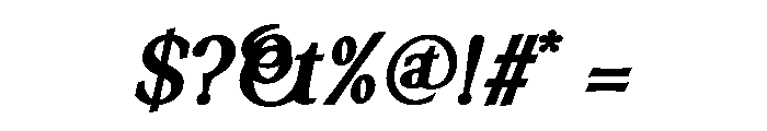 Quaaykop Bold Italic Font OTHER CHARS