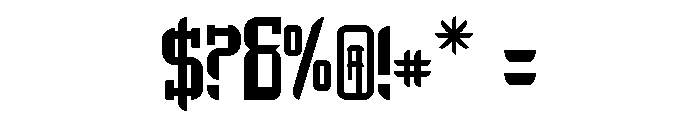Quadrangulus Font OTHER CHARS