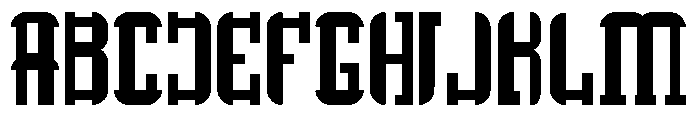 Quadrangulus Font UPPERCASE