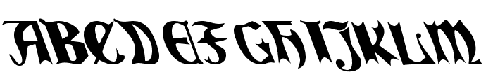 QuaelGothicLefty Font UPPERCASE