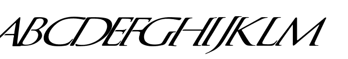 QuagentItalic Font UPPERCASE