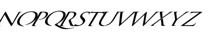 QuagentItalic Font UPPERCASE