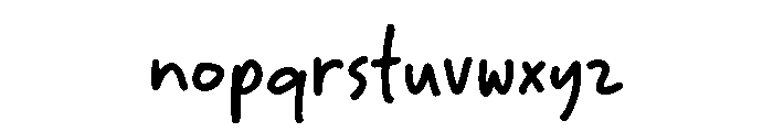 Quaint HF Regular Font LOWERCASE