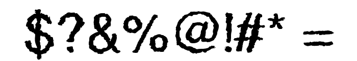 QuakyLight Font OTHER CHARS