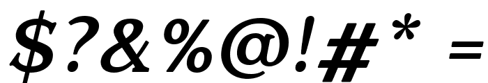 Quantik Bold-Italic Font OTHER CHARS