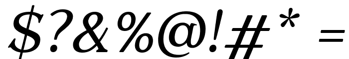 Quantik Regular-Italic Font OTHER CHARS