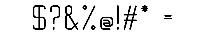 Quarter Sans Bold Font OTHER CHARS