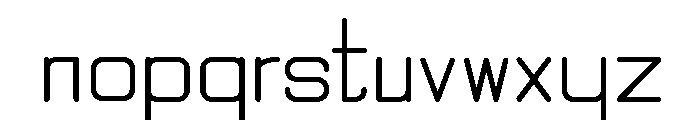 Quarter Sans Bold Font LOWERCASE
