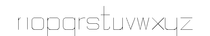 Quarter Sans Light Font LOWERCASE