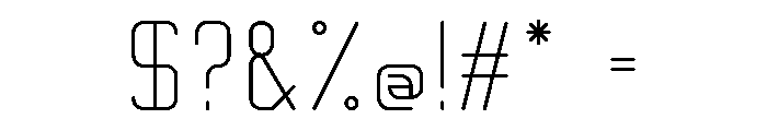 Quarter Sans Regular Font OTHER CHARS