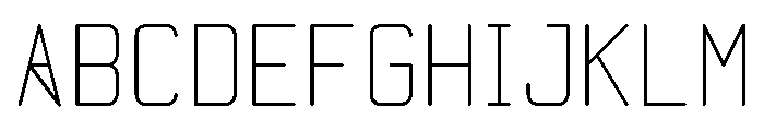 Quarter Sans Regular Font UPPERCASE