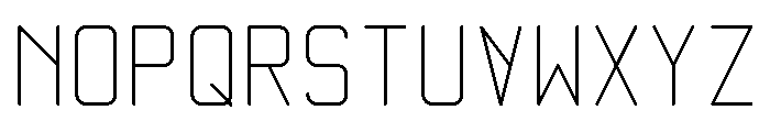 Quarter Sans Regular Font UPPERCASE