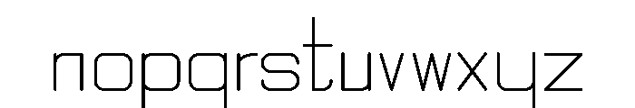 Quarter Sans Regular Font LOWERCASE