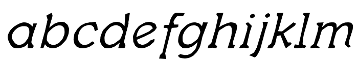 Quas Italic Font LOWERCASE