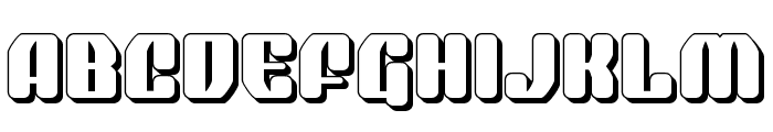 Quasar Pacer 3D Font UPPERCASE