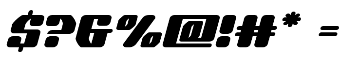 Quasar Pacer Expanded Italic Font OTHER CHARS