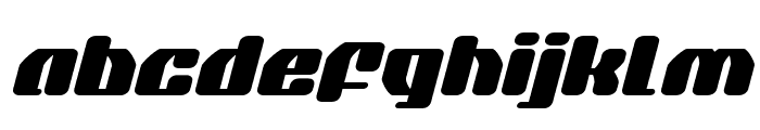 Quasar Pacer Expanded Italic Font LOWERCASE