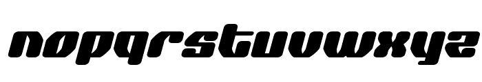 Quasar Pacer Expanded Italic Font LOWERCASE