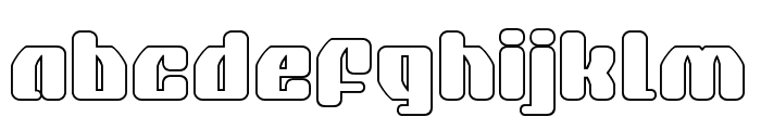 Quasar Pacer Outline Font LOWERCASE
