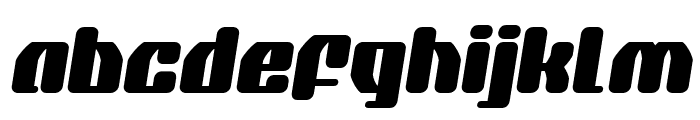 Quasar Pacer Semi-Italic Font LOWERCASE