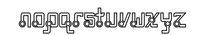 Quasidipitous Hollow Font LOWERCASE