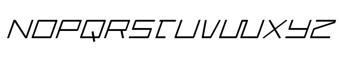 Quasitron Italic Font LOWERCASE