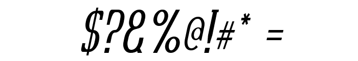Quastic Kaps Narrow Italic Font OTHER CHARS