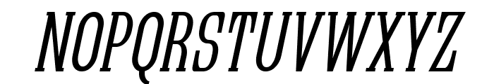 Quastic Kaps Narrow Italic Font UPPERCASE