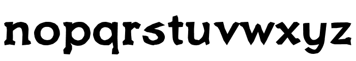 Quasxbold Font LOWERCASE