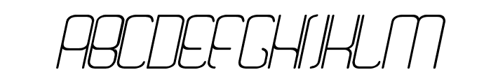 Quattro Light Italic Font UPPERCASE