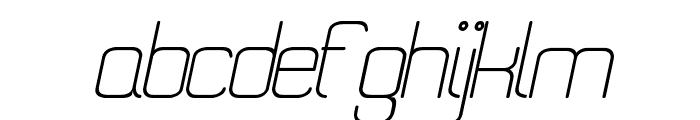 Quattro Light Italic Font LOWERCASE
