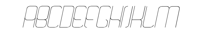 Quattro Thin Italic Font UPPERCASE