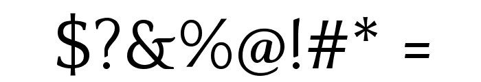 Quattrocento Roman Regular Font OTHER CHARS