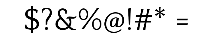 QuattrocentoRoman Font OTHER CHARS