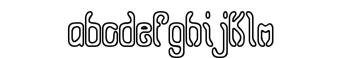 Queasy Outline BRK Font LOWERCASE