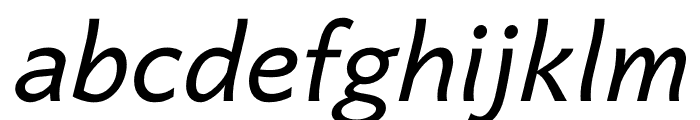 Quebec Italic Font LOWERCASE