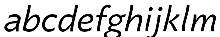 Quebec Light Italic Font LOWERCASE