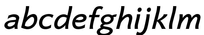 Quebec SemiBold Italic Font LOWERCASE
