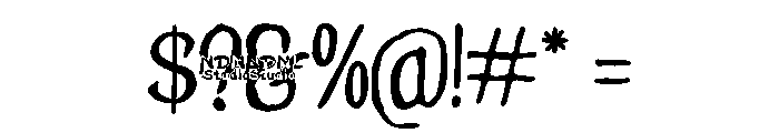 Quedami Demo Font OTHER CHARS