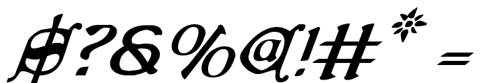 Queen & Country Italic Font OTHER CHARS