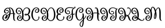 QueenXylophia-Regular Font UPPERCASE